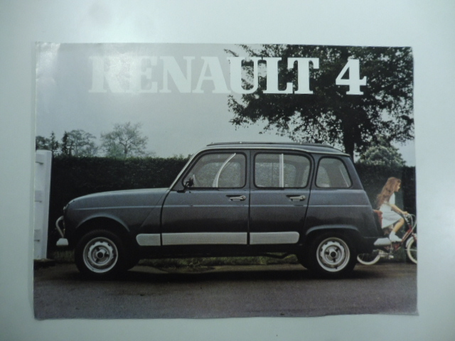 Renault 4 - pieghevole pubblicitario